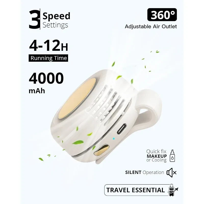 Portable Clip-On Waist Fan